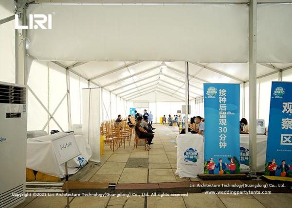 Quick Assembly Disassembly Emergency Medical Tents With Aluminium Structure PVC Fabric Covers