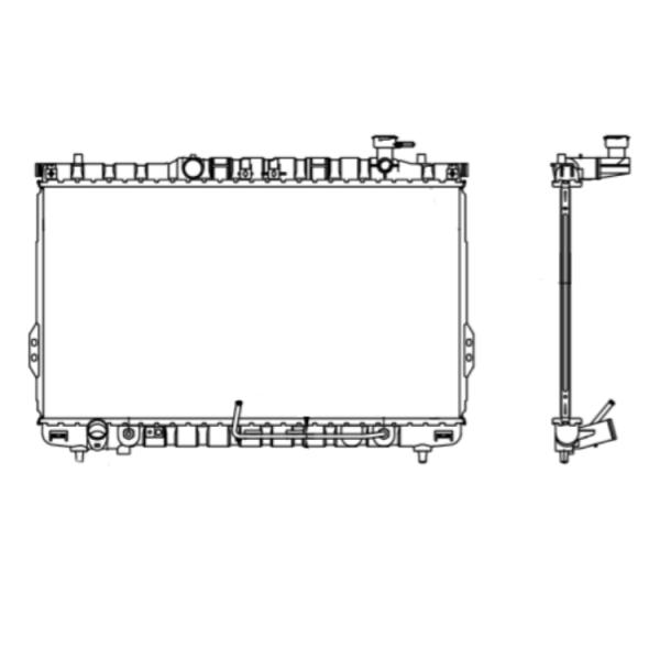 High Quality Auto Parts Radiator 253102205025310220702531022B002531022BOO25310-22050-22070