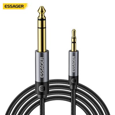 Essager ES-YP26 3.5mm Male To 6.5mm Male Jack Audio Cable For Speakers Amplifier Guitar Mixer