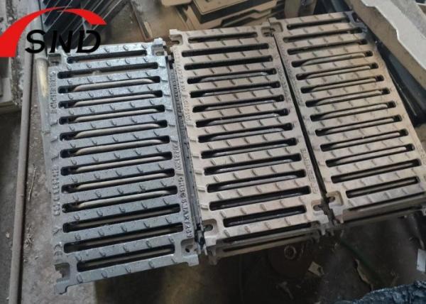 Strip Opening Cast Iron Clark Drain Gully Grate 500*500mm With Spray Paint