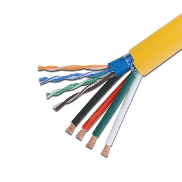Câble coaxial de liaison optique composé de la communication Rg6 Cat6 Cat5e