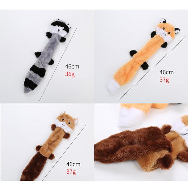 Molar Indestructible Plush Squeaky Dog Toys Brown Puppy Chew Toys