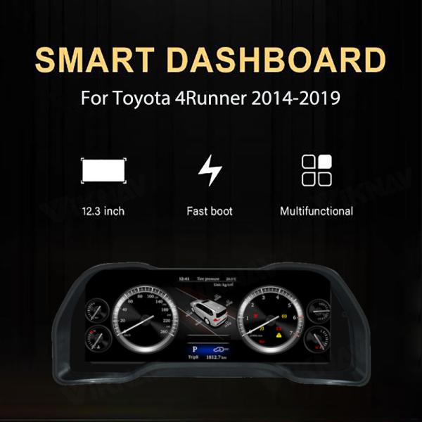 VIKNAV 2014-2019 Toyota 4runner Instrument Cluster Digital Gauge Speedometer Dashboard Screen