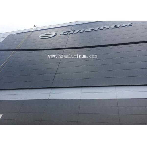Mould Proof Curtain Wall Panel , PVDF Coated 6mm Aluminium Composite Panel