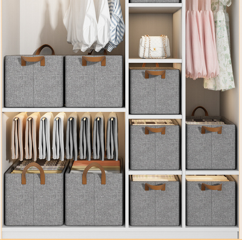Large Capacity Foldable Steel Frame Modern Clothes Storage Basket Organizer Waterproof Fabric Storage Box