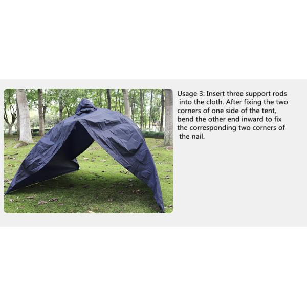 Diagonal Bracing Waterproof Single Tent Canopy Raincoat UV Resistant