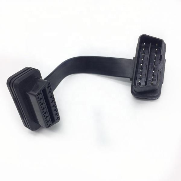 RoHS certificate Wire Cover Pipe OBD 2 Male To Female Connector Cable