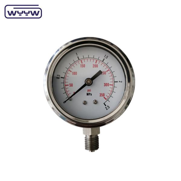2.5 industrial oil filled pressure gauge price