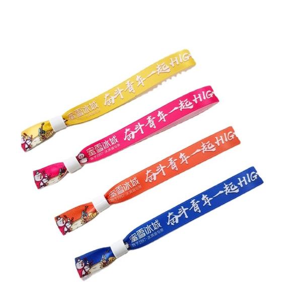 Single/Double-sided Printing Disposable Wristband for Concert Party Festival Events