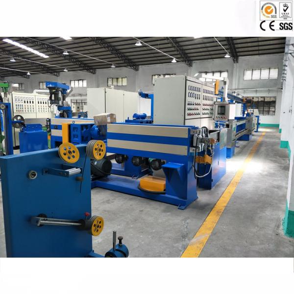 Electric Copper Wire Cable Extrusion Machine For LDPE / Nylon / Plastic