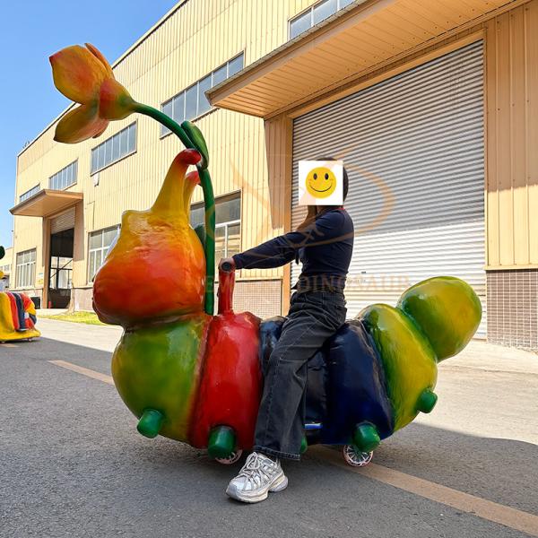 Steel Frame Electric Dinosaur Ride On Large Size 250W Coin Operated For Amusement Park