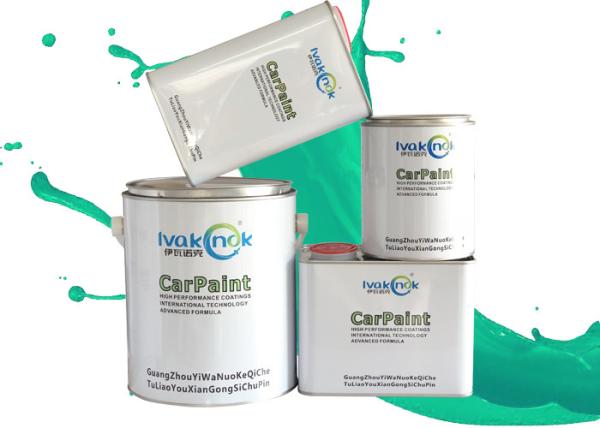 Medium Silver Colour Car Paint , Architecture Materials Metallic Clear Coat Paint 1K Moderate Coarse Silver