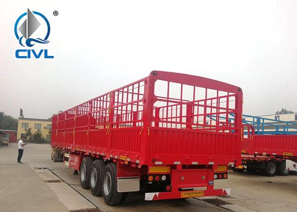 CIVL New 3 Axles High Column Frame Cargo  Semi Trailers For Poultry Transportation
