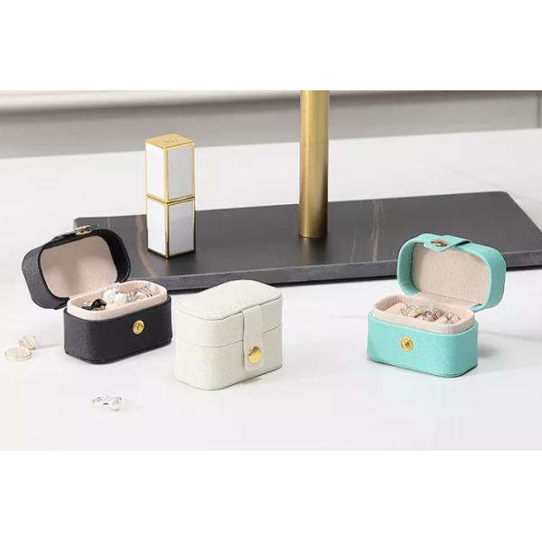 Организатор шкатулки для драгоценностей перемещения ODM мини выбивает SGS PU кожаный портативный