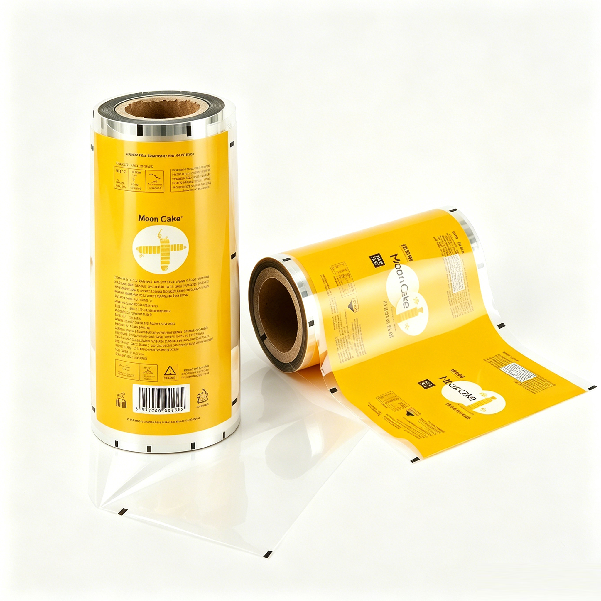 Food Grade Composite Packaging Roll Film For Cheddar Cheese Dairy Product | BOPP/VMPET/PE PET/AL/PE Barrier Laminated Automatic Packing Roll Stock For Yellow Hard Cheese OEM Custom Printed