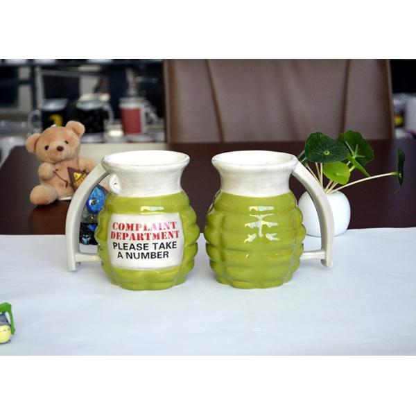 Gift Grenades Shape Creamic Eco Friendly Coffee Mugs / Cup For Advertising