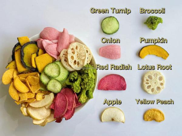 A venda quente secou vegetais limpa preços de grosso desidratados naturais Fried Broccoli Chips dos brócolis