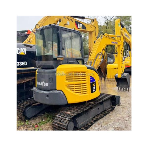 5.5ton mini used excavator used komatsu pc55/cheap price high quality second