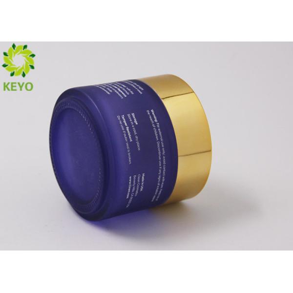 Customized Glass Cosmetic Cream Jar , 50g Empty Cosmetic Bottle Packaging