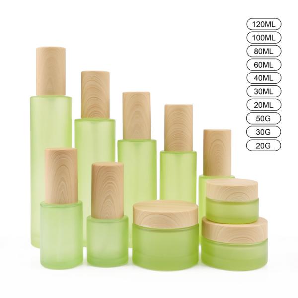 50g White 18mm Glass Cosmetic Bottles 20ml 18/400 Face Cream Jars