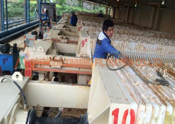 Full Stainless Steel Filter Press For Sludge Dewatering Simple Structure