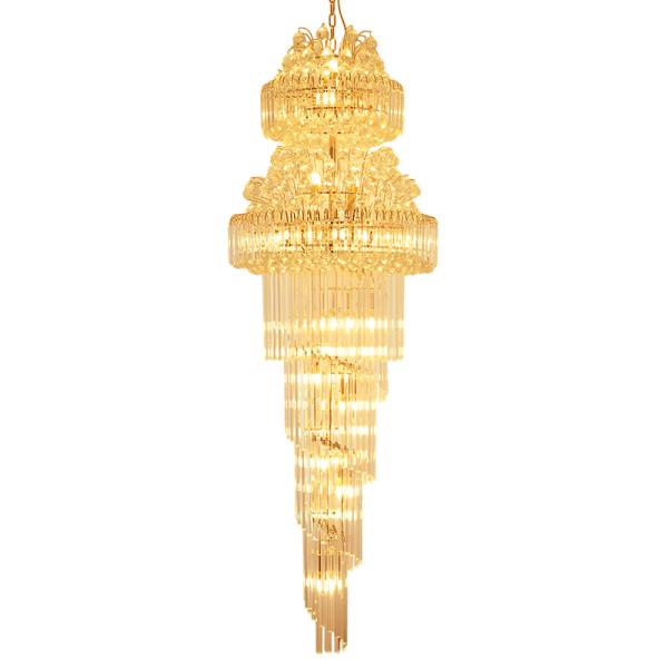 Gallery empire crystal chandelier For Hotel Indoor Home Project Hanging Lamp (WH-NC-05)