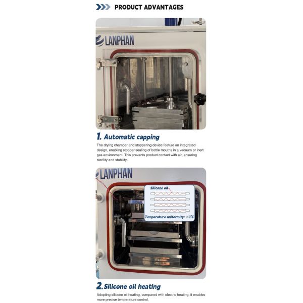 Small Scale Pharmaceutical Freeze Dryer Vacuum Drying Machine for Scientific Labs