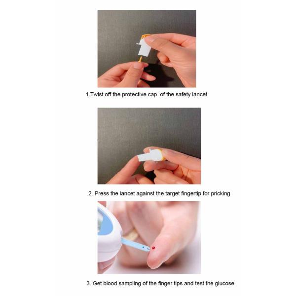 100pcs/Bag Disposable 30g Twist Blood Lancet Gmp Certificate
