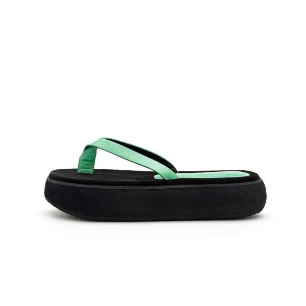 Customized BSCI Womens Thick Sole Slippers EVA Shoes With Rubber Bottoms
