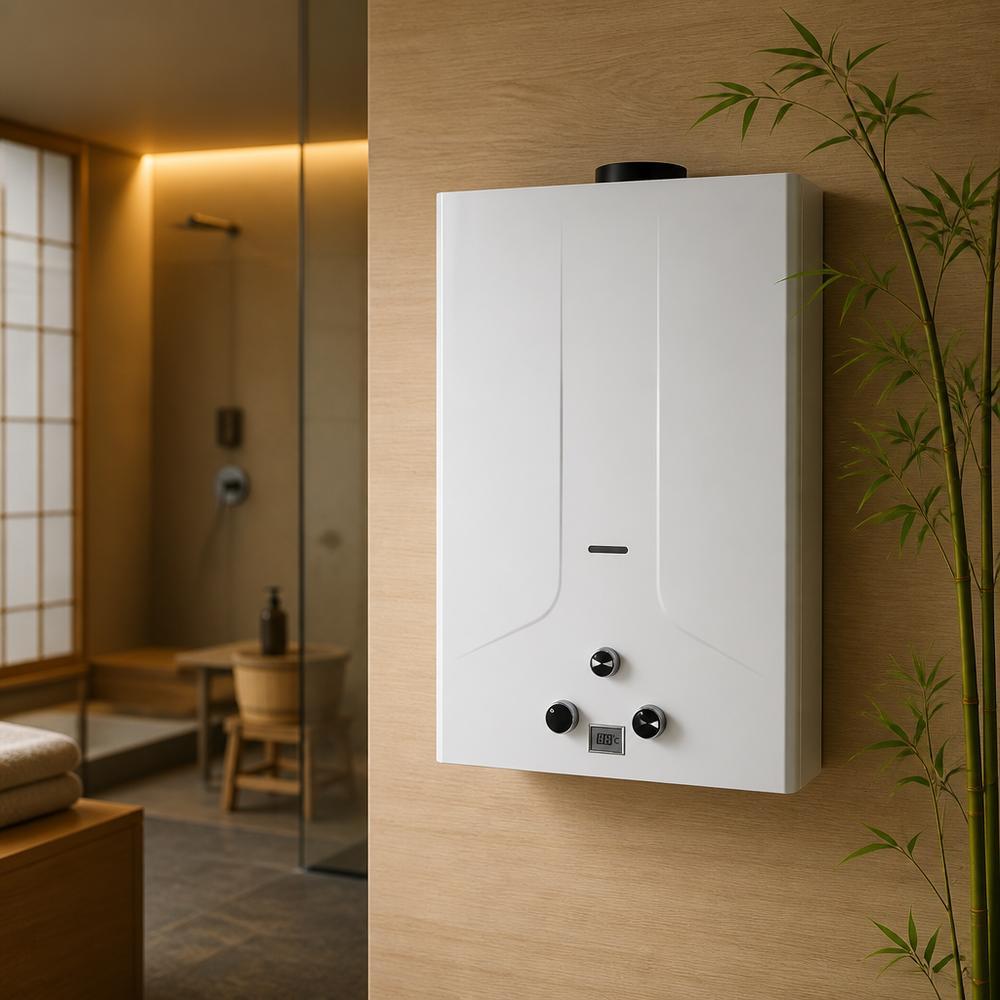Automatic Electronic Pulse Ignition LPG Gas Water Heater including Connection Size G1/2 Gas Inlet Outlet perfect for energy water heating systems