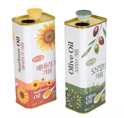 PMS печатая логотип бутылки пищевого масла жестяной коробки еды изготовленный на заказ