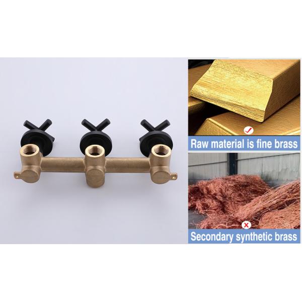 Matte Black Rotatable Zinc Shower Head Spout Tub And Shower Trim Kit With Valve