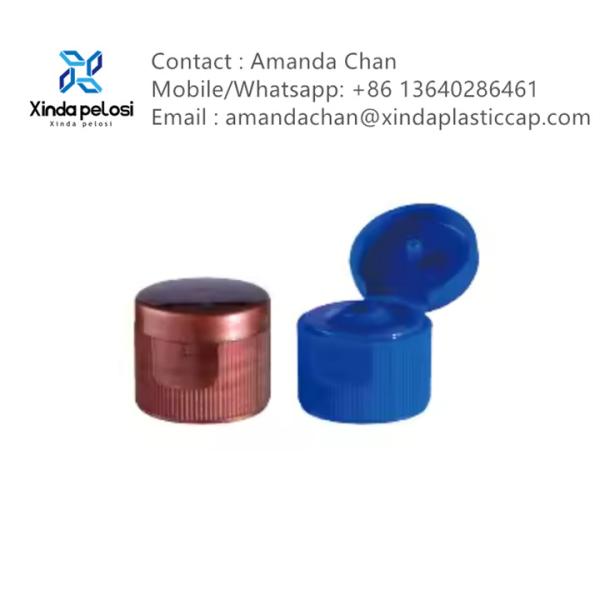 Plástico personalizado qualquer cor selos tampa de parafuso Flip Top Cap para garrafa cosmética