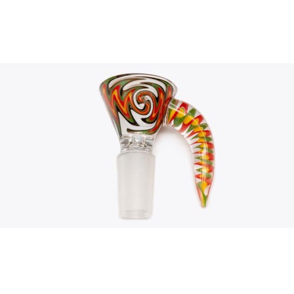 Аксессуар для курения табака в стеклянных шарах 14 мм с цветным стержнем на складе