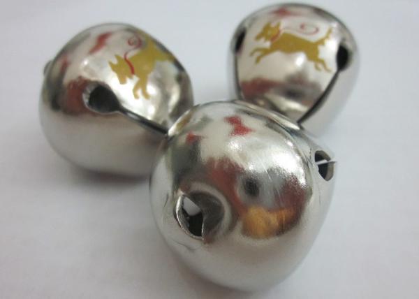 supply hard iron metal silver cross jingle bells for dog pet or toy of decoration jingle bell