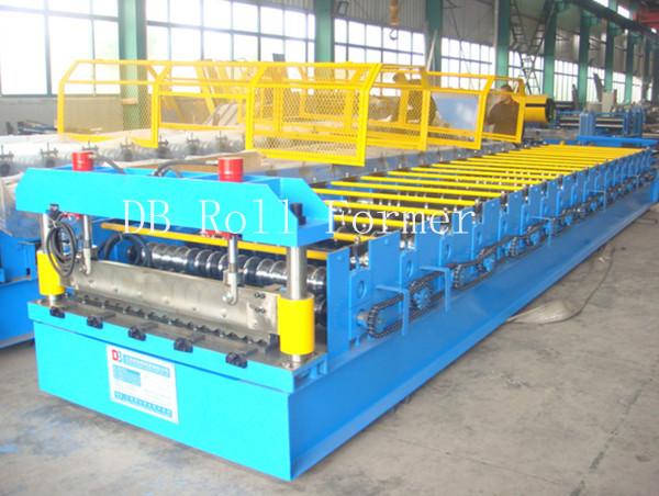 Roof Tile Corrugated Roll Forming Machine with Comuter Control System for Shelving , HVAC
