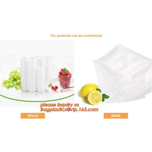 Выбивая Resealable сумки еды вакуума для влаги Rolls полиэтиленового пакета хранения еды вакуума текстуры домочадца эко- дружелюбной