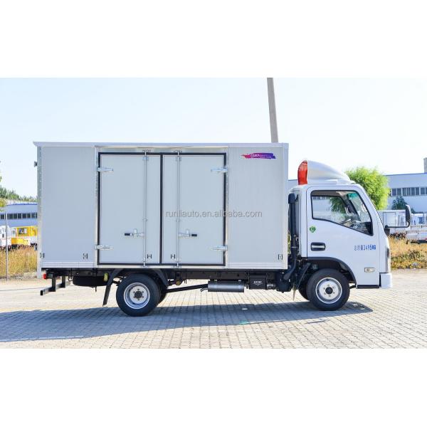 China Factory Supply  DFAC DongFeng 4X2  Petrol Small Mini Light Duty Box Cargo Truck Van Type Container Cargo Truck