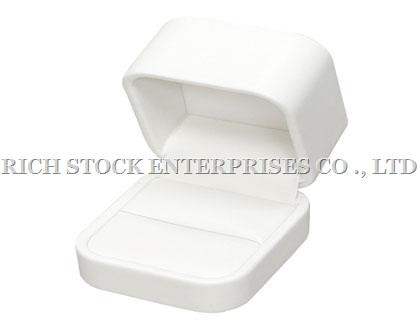 White PU Leather boxes,Jewellery Box,Leatheroid Ring Box