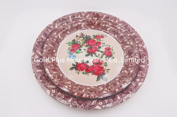70cm High quality tray dinner plate bagasse cheese dishes dinner round dish flat plate sets for sale