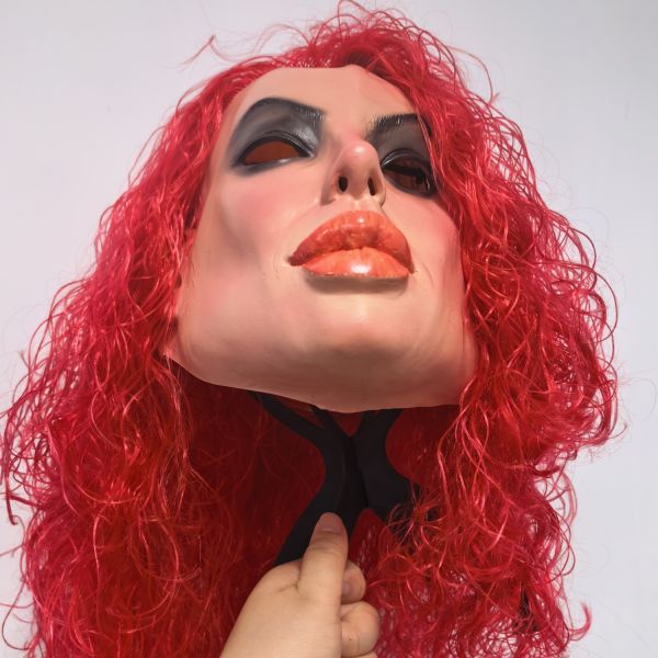 Latex Fantasy Mask for Theatrical Use - One Size Fits Most and Lightweight at 280g