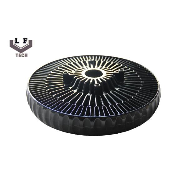 Heatsink СИД заливок формы цветка Солнця алюминиевый с черное трудным анодирует