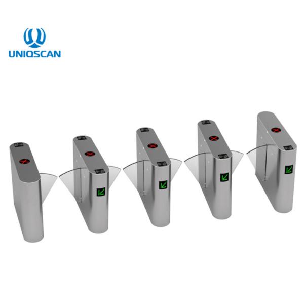 304 SS Bidirectional Flap Barrier Turnstile Retractable Flap Barrier