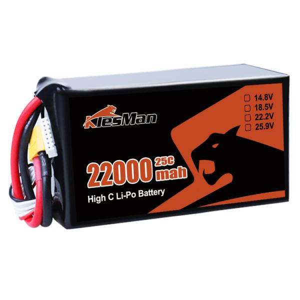 Piles à état solide pour drones XT60 6S2P 22.2V 22000mah Lipo batterie pour drones FPV
