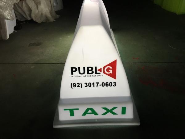 parte superior conduzida do táxi da caixa leve do táxi de 300mm PP que anuncia aditivos UV