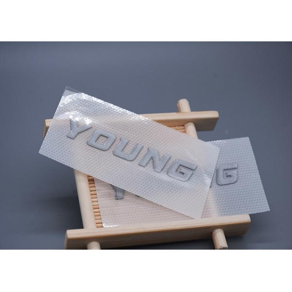 Одежда отлила напечатанную таможню в форму 1x6.5cm ярлыков передачи тепла силикона