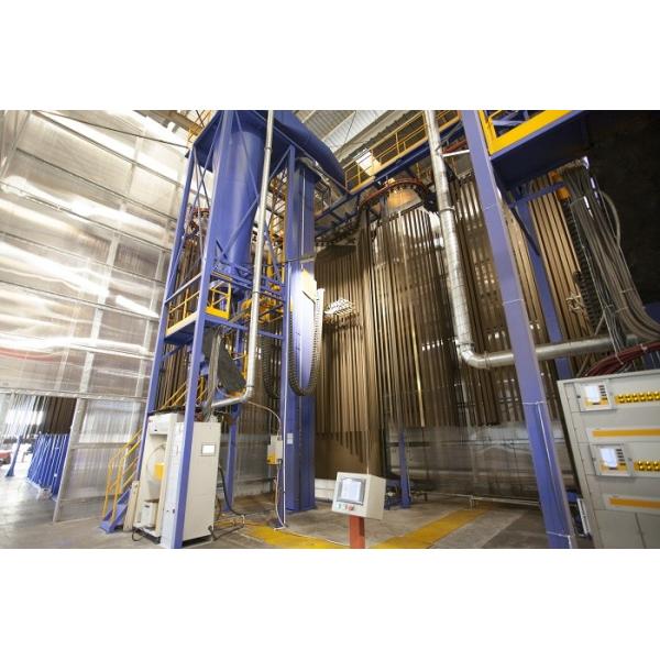 Linha vertical de revestimento em pó de perfis de alumínio W20m*L53m