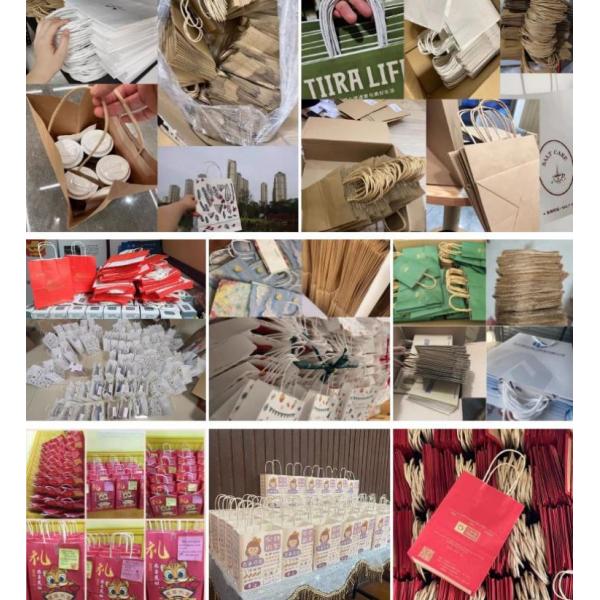 Kraft Paper Wine Packaging Bags Acceptable Customized Logo Printed Carry