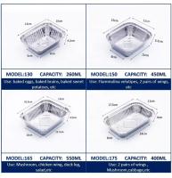 Food Grade Aluminum Foil Lunch Box with PET Lid