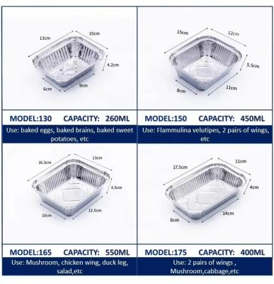 Food Grade Aluminum Foil Lunch Box with PET Lid